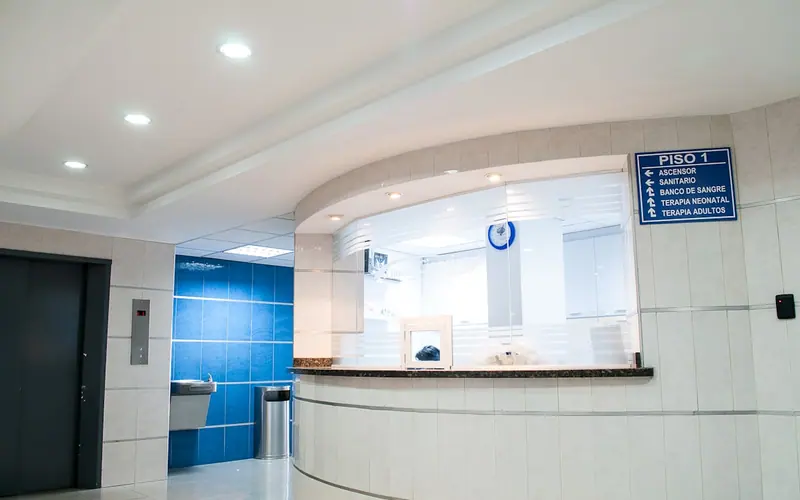 Hospital reception area